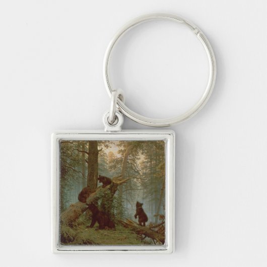 Goedemorgen in een Pine Forest, 1889 Sleutelhanger (Voorkant)