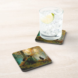 Goedemorgen in een Pine Forest Beer met Cubs Shish Bier Onderzetter