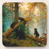 Goedemorgen in een Pine Forest Beer met Cubs Shish Bier Onderzetter (Voorkant)