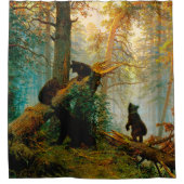 Goedemorgen in een Pine Forest Beer met Cubs Shish Douchegordijn (Voorkant)