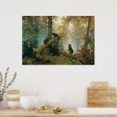 Goedemorgen in een Pine Forest door Ivan Shishkin Poster (Keuken)