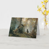 Goedemorgen in een Pine Forest Kaart (Gele Bloem)