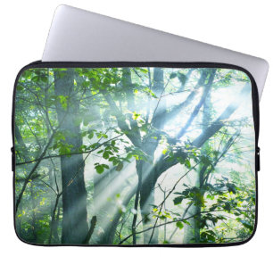 Goedemorgen in het bos laptop sleeve