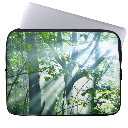 Goedemorgen in het bos laptop sleeve (Voorkant)