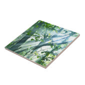 Goedemorgen in het bos tegeltje (Zijkant)