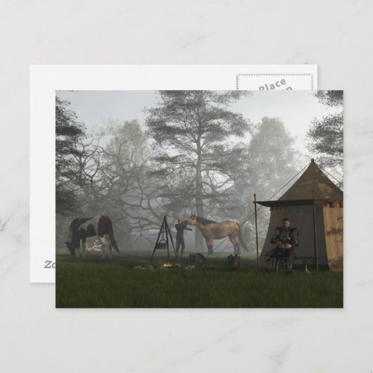 Goedemorgen in het kamp van de Knachten Briefkaart (Voorkant / Achterkant)