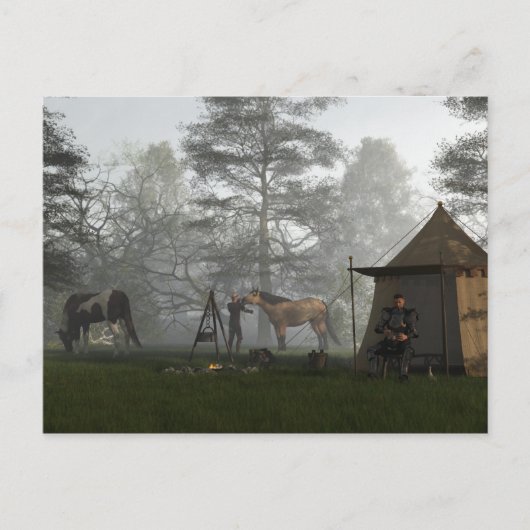 Goedemorgen in het kamp van de Knachten Briefkaart (Voorkant)