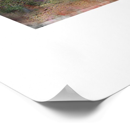 Goedemorgen in het park Parijs Poster (Hoek)