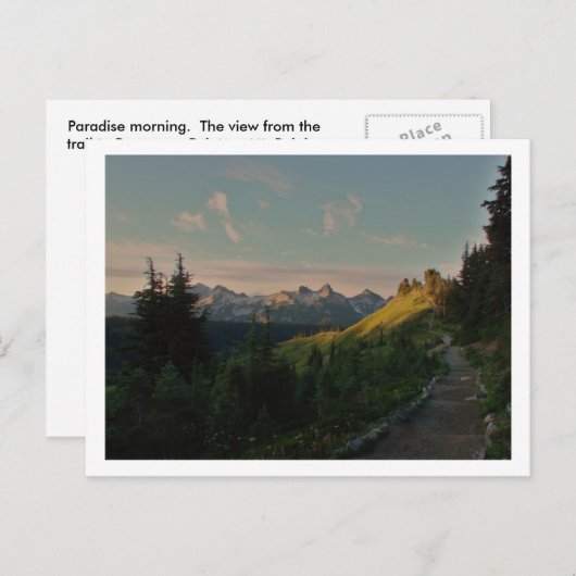 Goedemorgen in Paradise Briefkaart (Voorkant / Achterkant)