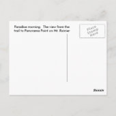 Goedemorgen in Paradise Briefkaart (Achterkant)