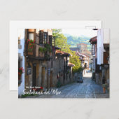 Goedemorgen in Santillana del Mar - Het echte Span Briefkaart (Voorkant / Achterkant)