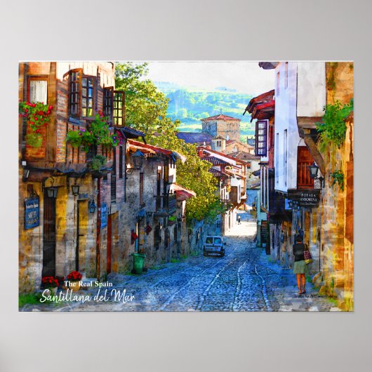 Goedemorgen in Santillana del Mar - Het echte Span Poster (Voorkant)