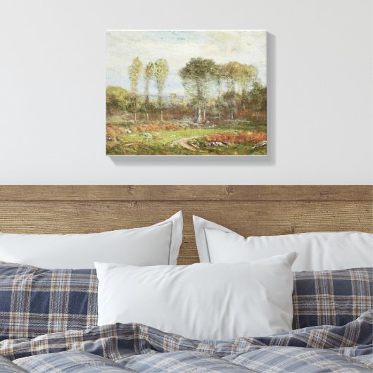 Goedemorgen in september door Dwight William Tryon Canvas Afdruk (Insitu (Slaapkamer))