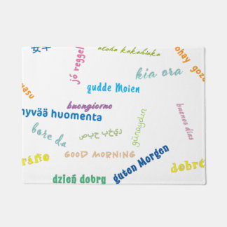 Goedemorgen in vele talen badmat deurmat