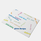 Goedemorgen in vele talen badmat deurmat (Schuin)