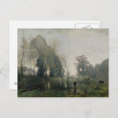 Goedemorgen in Ville-d'Avray of, The Cowherd, 1868 Briefkaart (Voorkant / Achterkant)