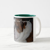 'Goedemorgen' is een oxymoron. Tweekleurige Koffiemok (Voorkant rechts)