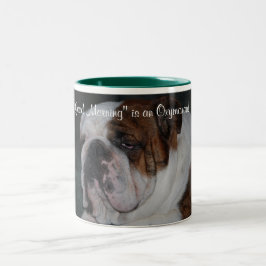 'Goedemorgen' is een oxymoron. Tweekleurige Koffiemok