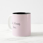 Goedemorgen, Jezus Tweekleurige Koffiemok (Voorkant links)