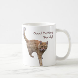 Goedemorgen (jouw naam hier) koffiemok