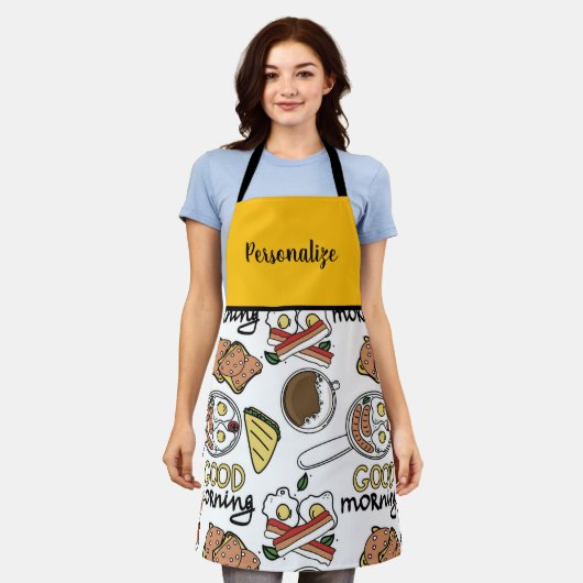 Goedemorgen Keuken Schort (Gedragen)
