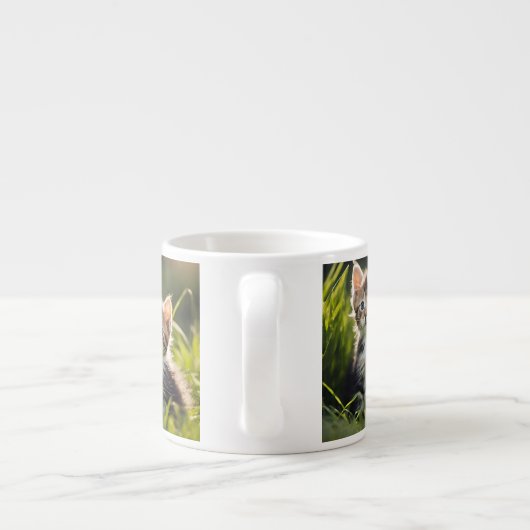 "Goedemorgen" Kitten Espresso Kop (Achterkant)