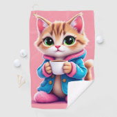 Goedemorgen Kitten Golfhanddoek (Insitu)