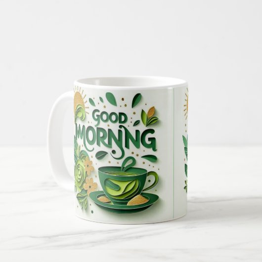 Goedemorgen klassieke Mok (Voorkant links)