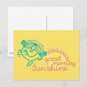 Goedemorgen Kleine Meisje Zonneschijn Briefkaart (Voorkant / Achterkant)