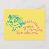 Goedemorgen Kleine Meisje Zonneschijn Briefkaart (Voorkant)