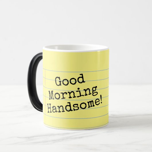 Goedemorgen Knap! Legal Pad Morphing Mok (Voorkant links)