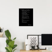 Goedemorgen knap liefdesgedicht muurkunst poster (Thuiskantoor)