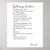 Goedemorgen knappe liefdesgedicht poster muurkunst (Voorkant)