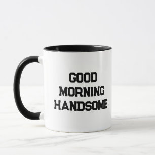 'Goedemorgen Knappe Man' Charmant Typografie Cadea Mok