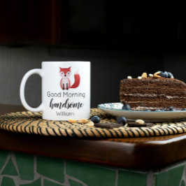 Goedemorgen knappe Valentijnsdag Koffiemok