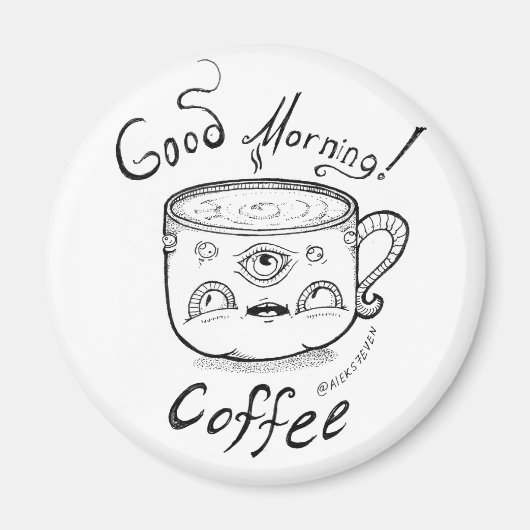 Goedemorgen Koffie 2 magneet (Voorkant)