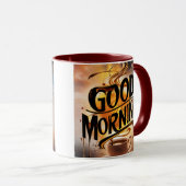 Goedemorgen Koffie Art #3 Mok (Voorkant rechts)