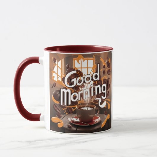 Goedemorgen Koffie Art #6 Mok (Links)