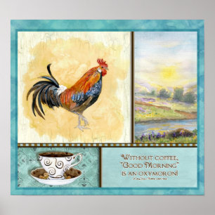 "Goedemorgen, koffie" Audrey Jeanne Roberts Poster