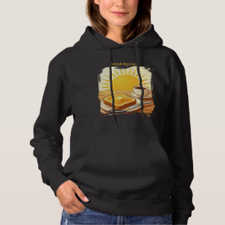 Goedemorgen koffie en toast — Zonsopgang Grafisch Hoodie