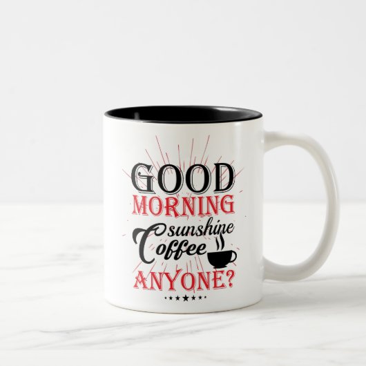Goedemorgen koffie iedereen Mok (Rechts)