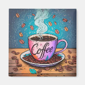 Goedemorgen koffie koelkast magneet (Voorkant)