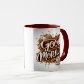 Goedemorgen Koffie Kunst #7 Mok (Voorkant rechts)