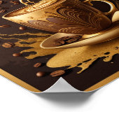 Goedemorgen koffie Kunst Poster (Hoek)