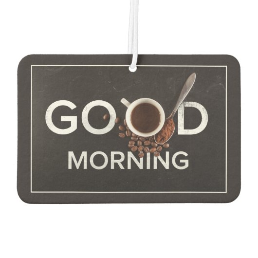 Goedemorgen Koffie luchtverfrisser (Achterkant)