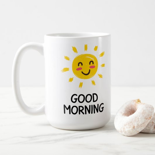 Goedemorgen koffie mok 15oz (Met donut)