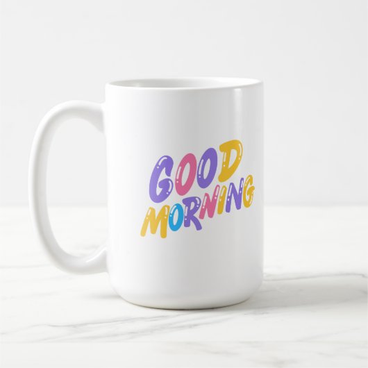 Goedemorgen 😁 koffie mok 15oz (Links)
