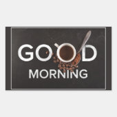 Goedemorgen koffie stickers (Voorkant)