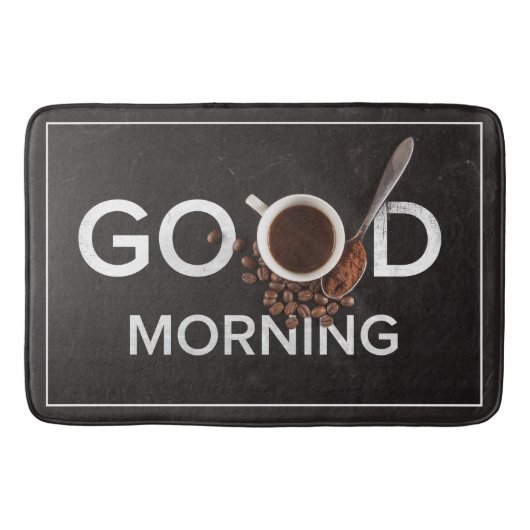 Goedemorgen koffiebadmatten badmat (Voorkant)