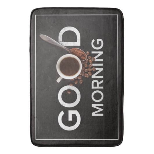 Goedemorgen koffiebadmatten badmat (Voorkant Verticaal)